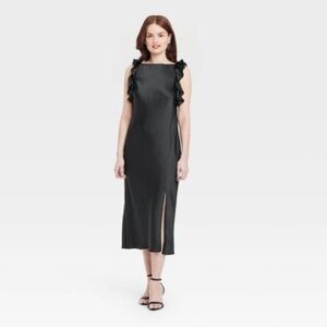 A New Day Black Maxi Dress with Slit
